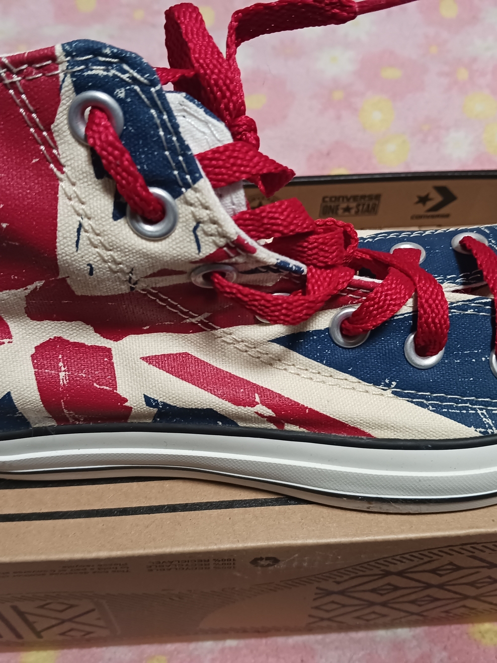 Converse unisex Hightop UK Flag